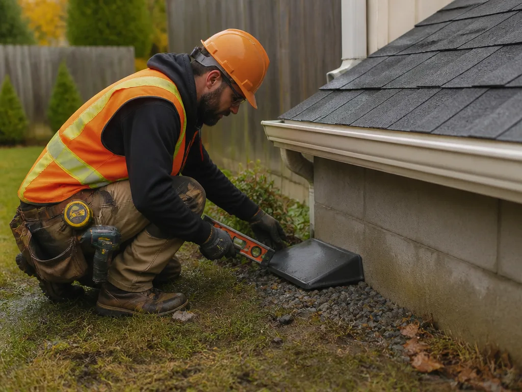 Splash Block Installation