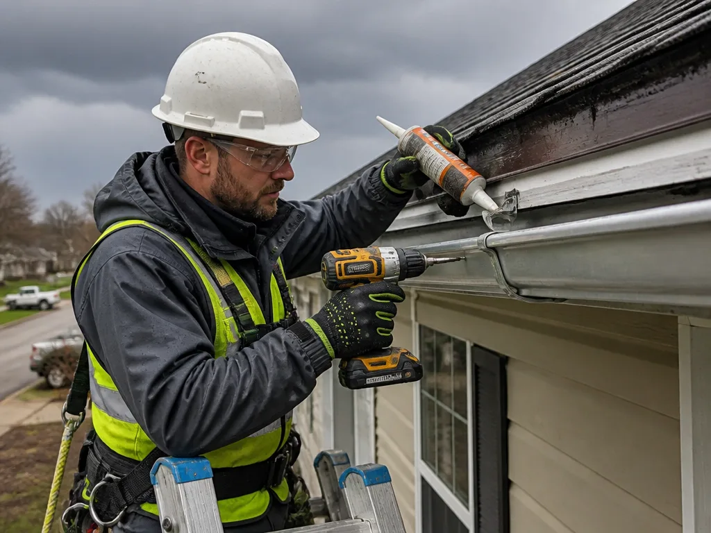 Storm Damage Gutter Repair